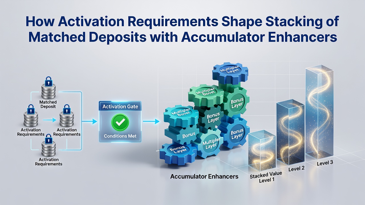 Illustration of stacked betting bonuses with activation flow in September 2026