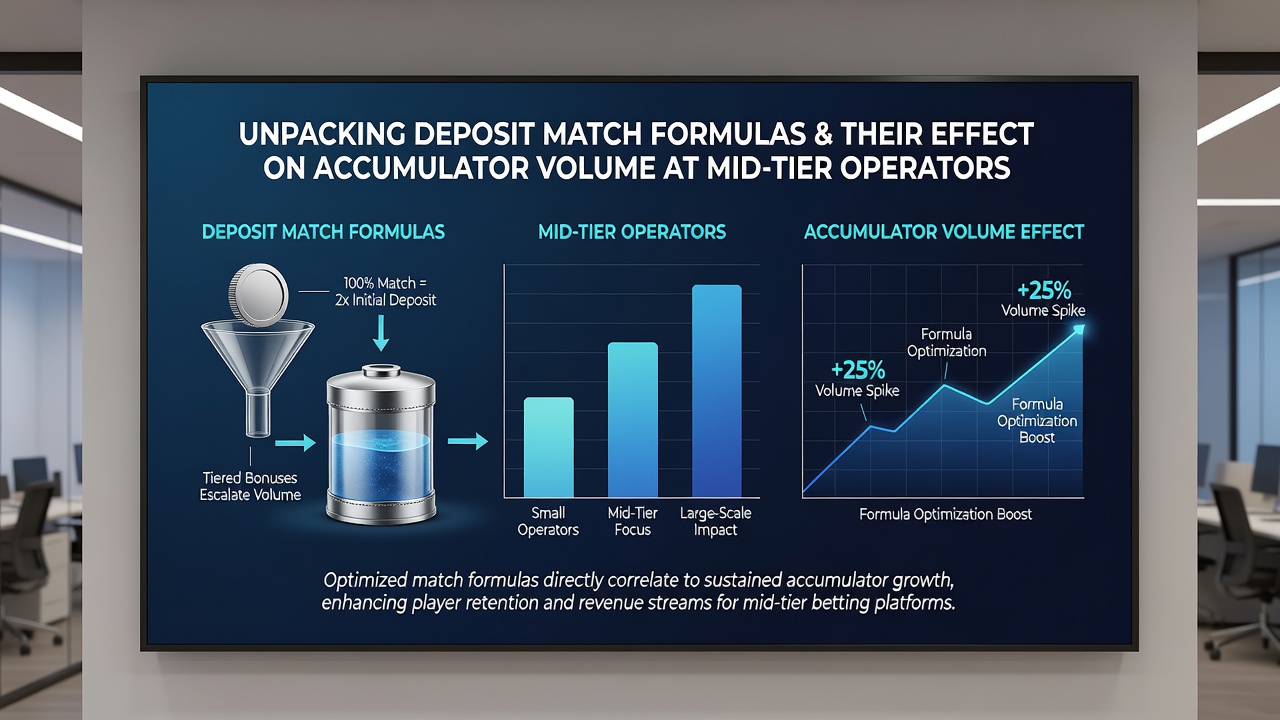 Chart showing accumulator volume growth linked to deposit match formulas at mid-tier betting sites